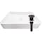 Novatto Rectangular White Porcelain Sink with Oil Rubbed Bronze Drain Combo NP-208513ORB - alternate 1